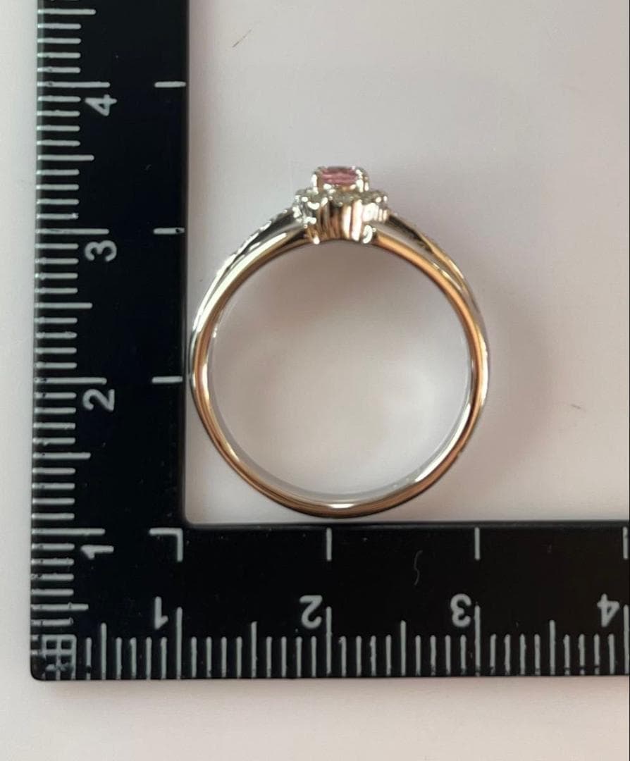 Jun様PTファンシーカラーサファイヤリング 約4.9g中央宝石研究所