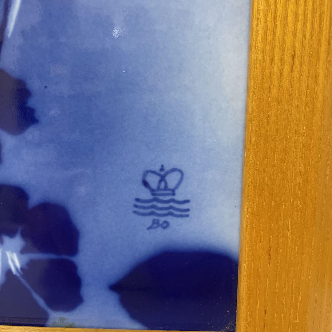 ＊Juliane Marie＊・Blue flower・額装３４cm×２８cm