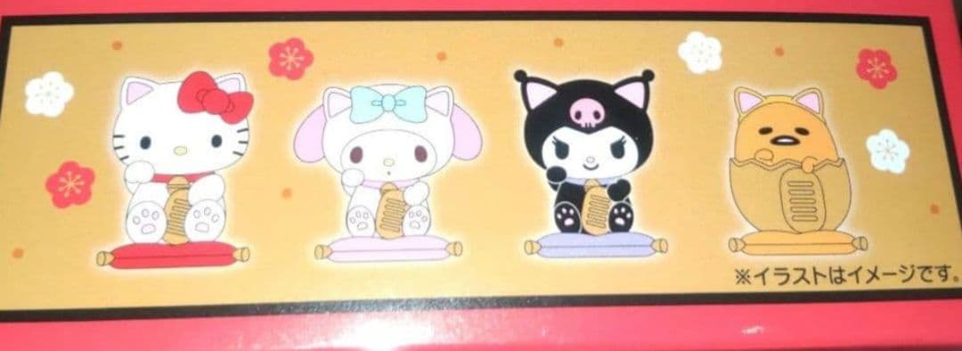 新品 サンリオキャラクターズ ミニチュア招き猫マスコット 全8種類セット