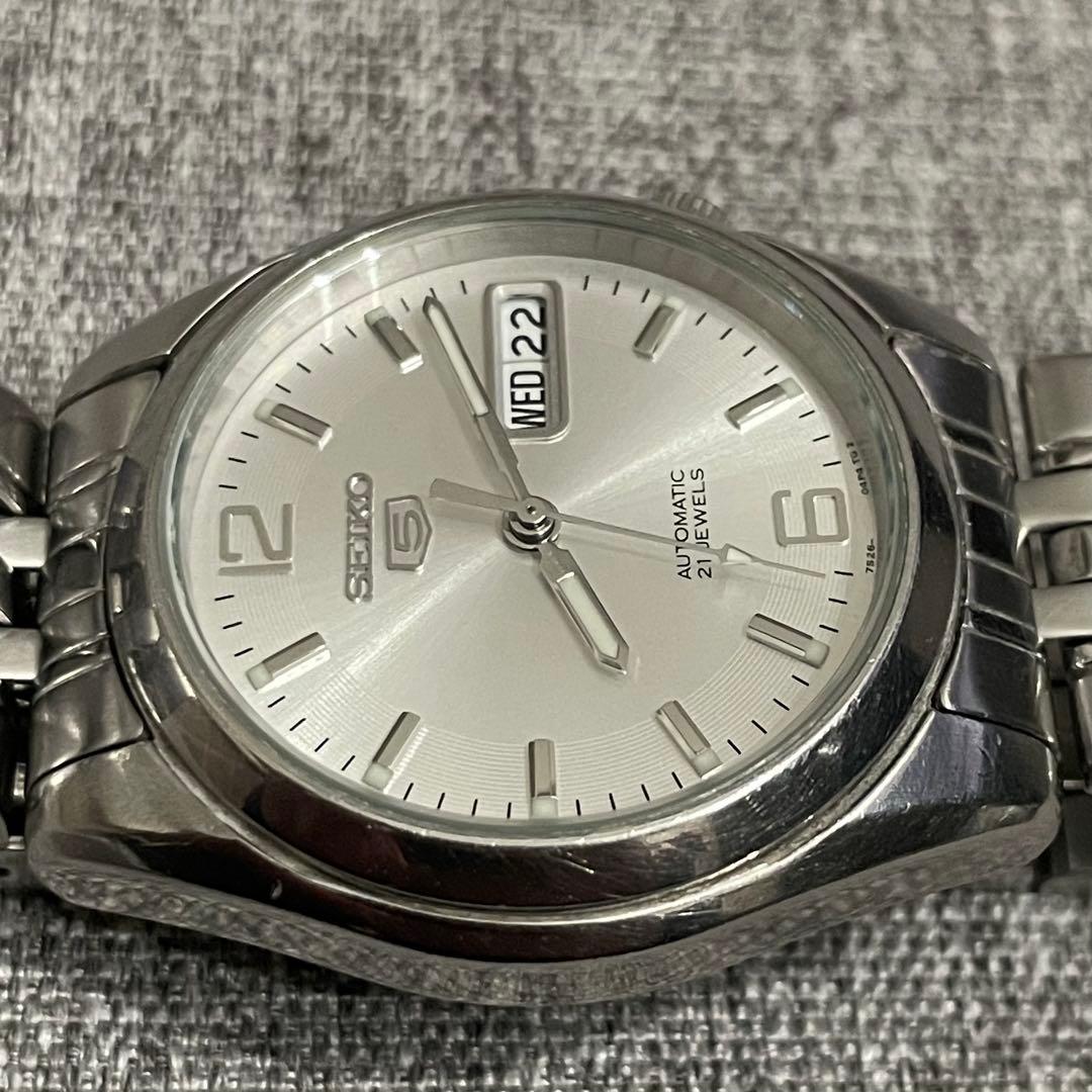 サ*ン様 SEIKO 自動巻き腕時計 セイコー5 裏スケルトン 7S26-01V