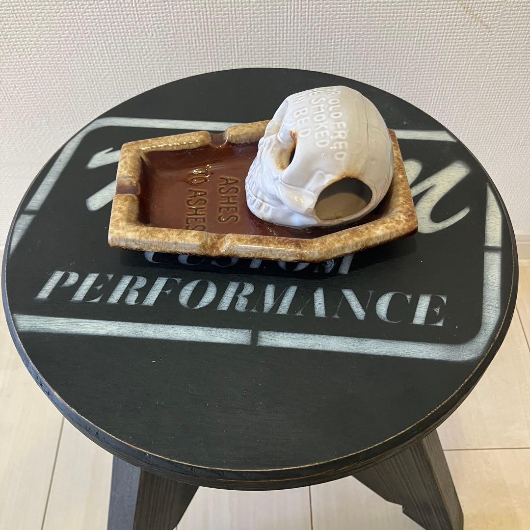 アンティーク雑貨 Vintage Skull Ashtray