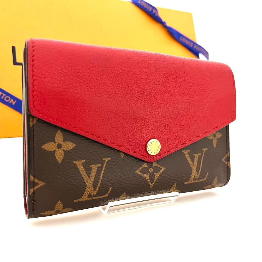 極上美品✨ルイヴィトン ポルトフォイユ パラス コンパクト スリーズ赤 折り財布