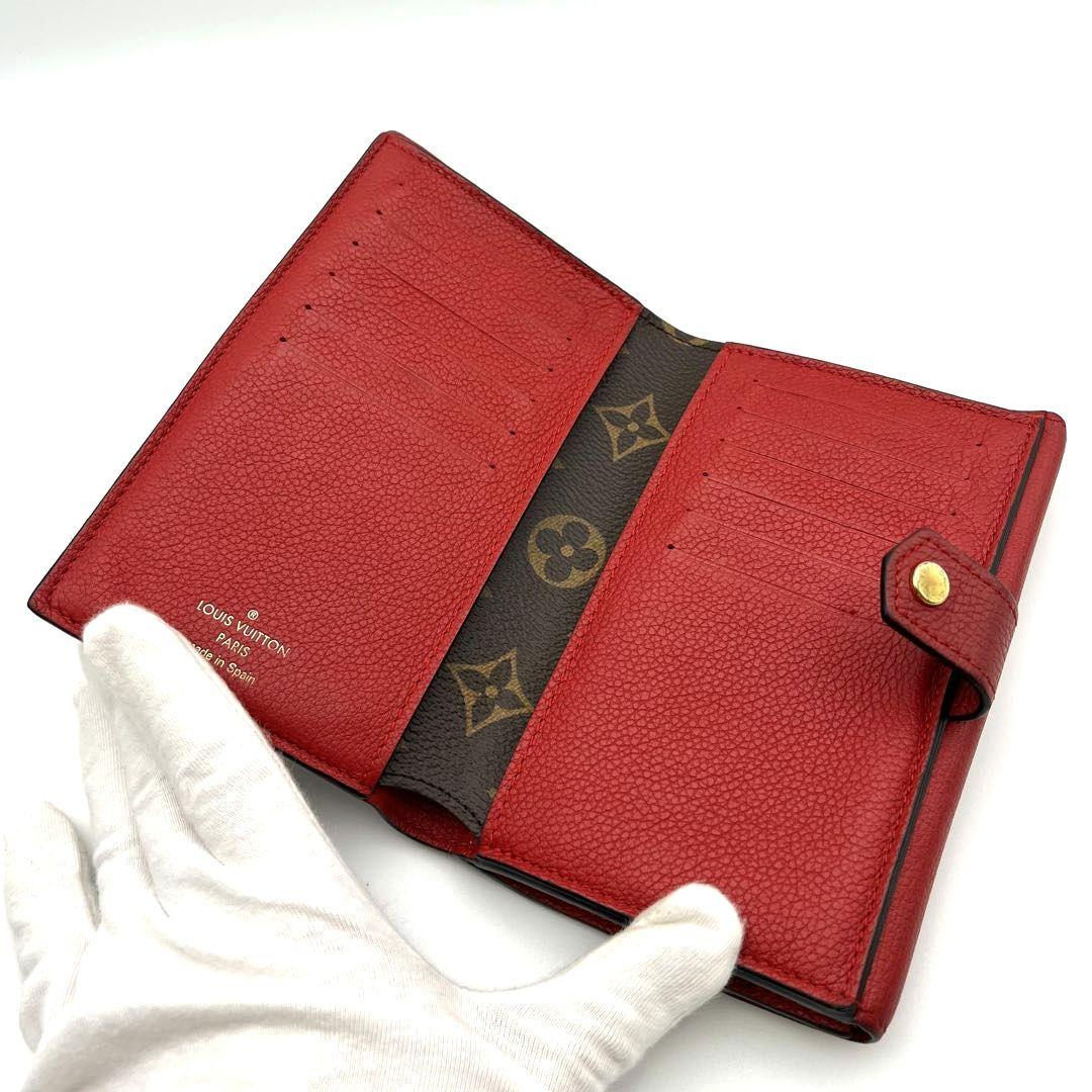 極上美品✨ルイヴィトン ポルトフォイユ パラス コンパクト スリーズ赤 折り財布