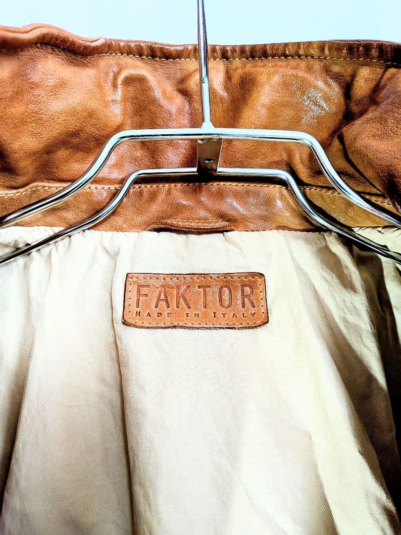 FAKTOR　ファクター レザージャケット イタリア製　本革製　Mサイズ