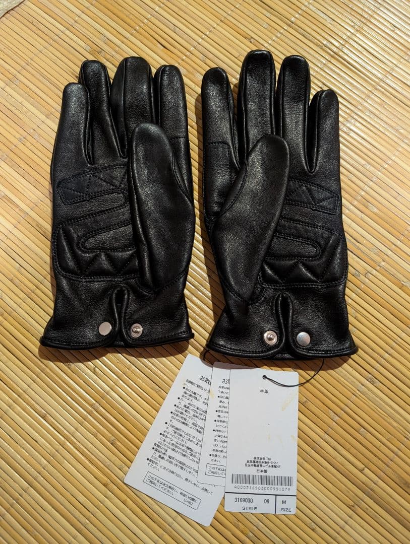 新品　schott　ショットワンスターレザーグローブ　Mサイズ ブラック　手袋