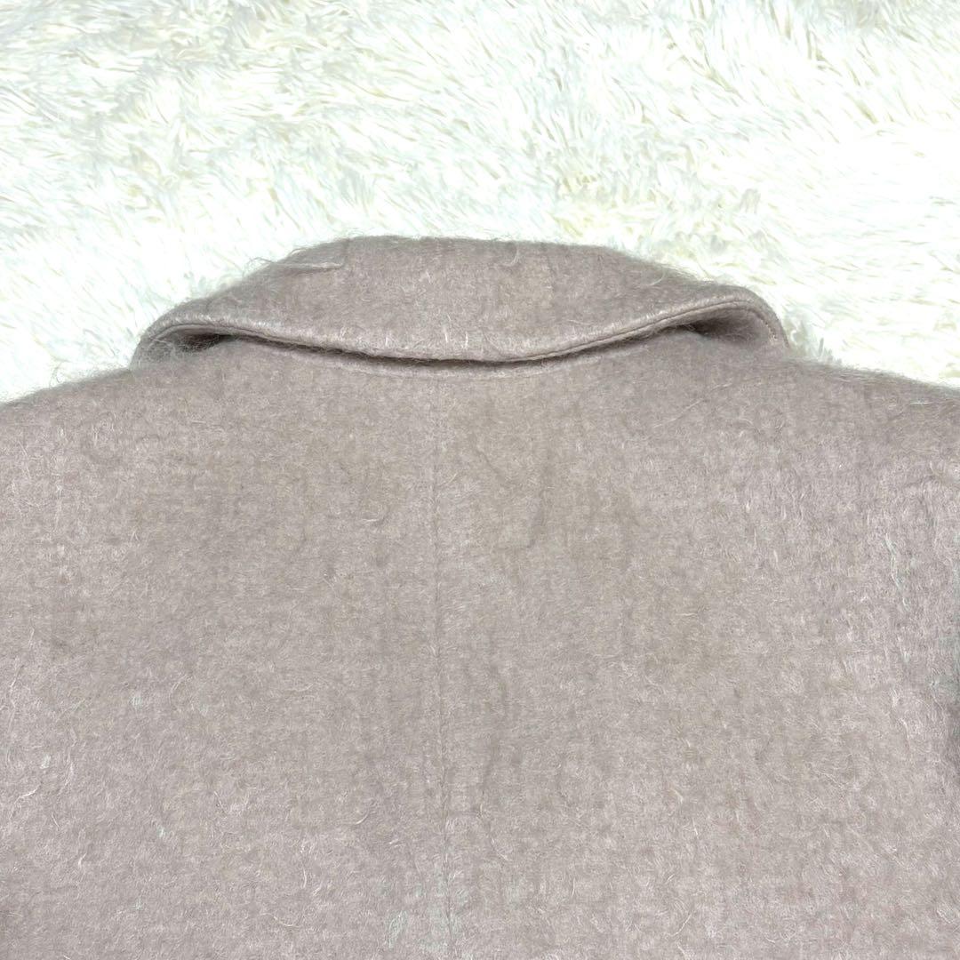 美品　SLOBE IENA シャギージャケットコート F モヘヤ ベージュ