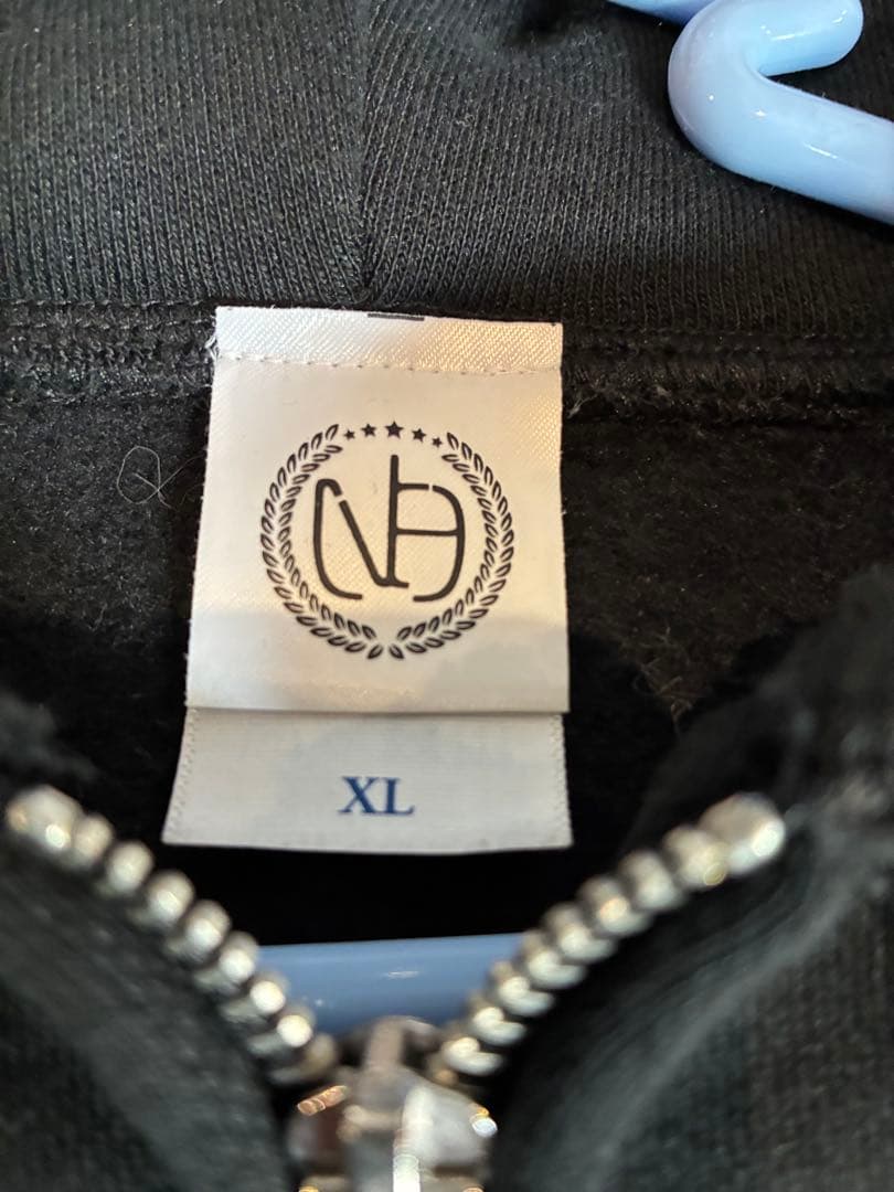 Novelbright 黒ZIPパーカー裏起毛