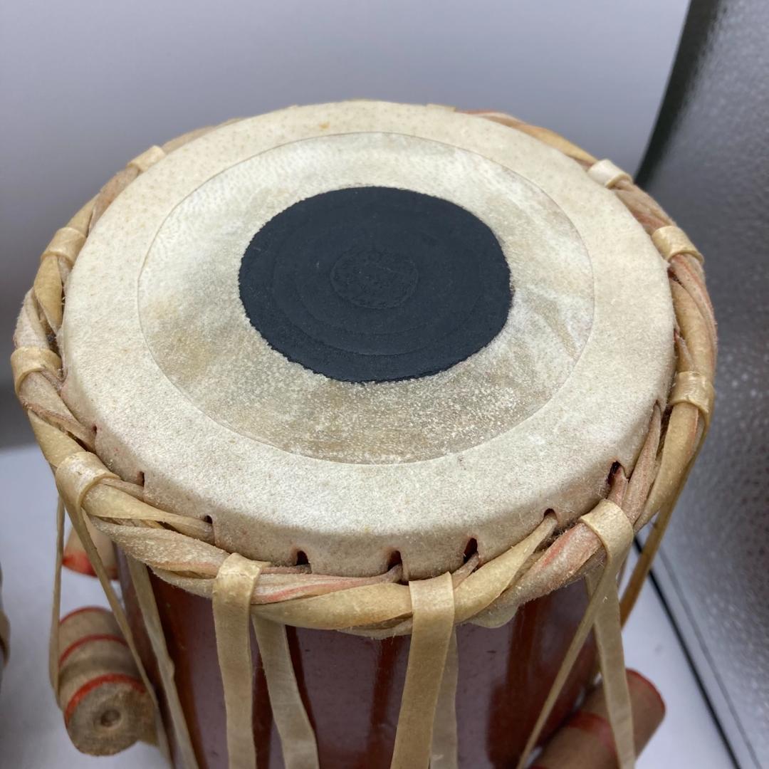 ▼タブラ　インド　民族楽器　セット　打楽器