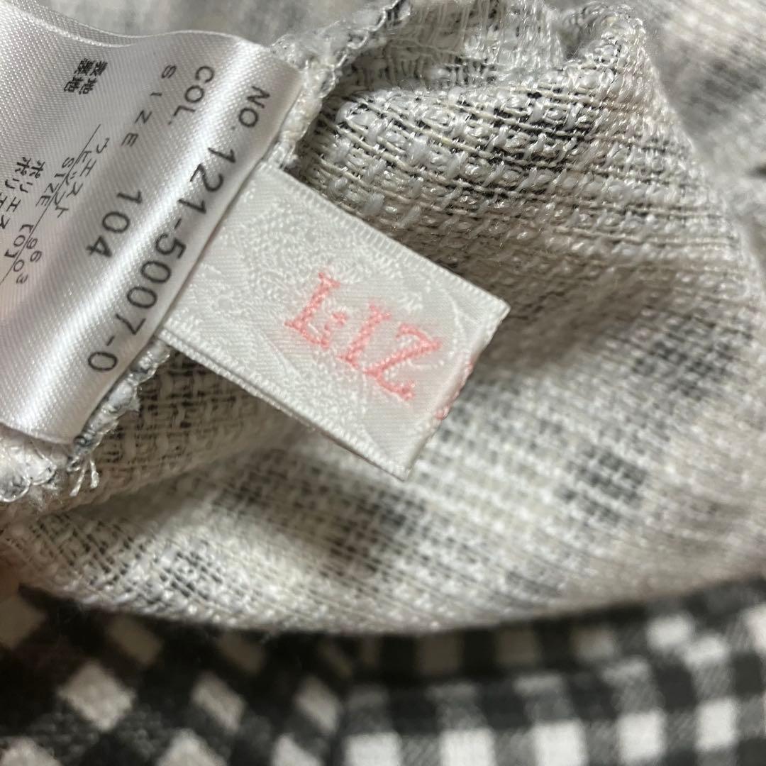 レア♪量産 地雷 LIZLISA ギンガム ツイード スカパン サスペンダー