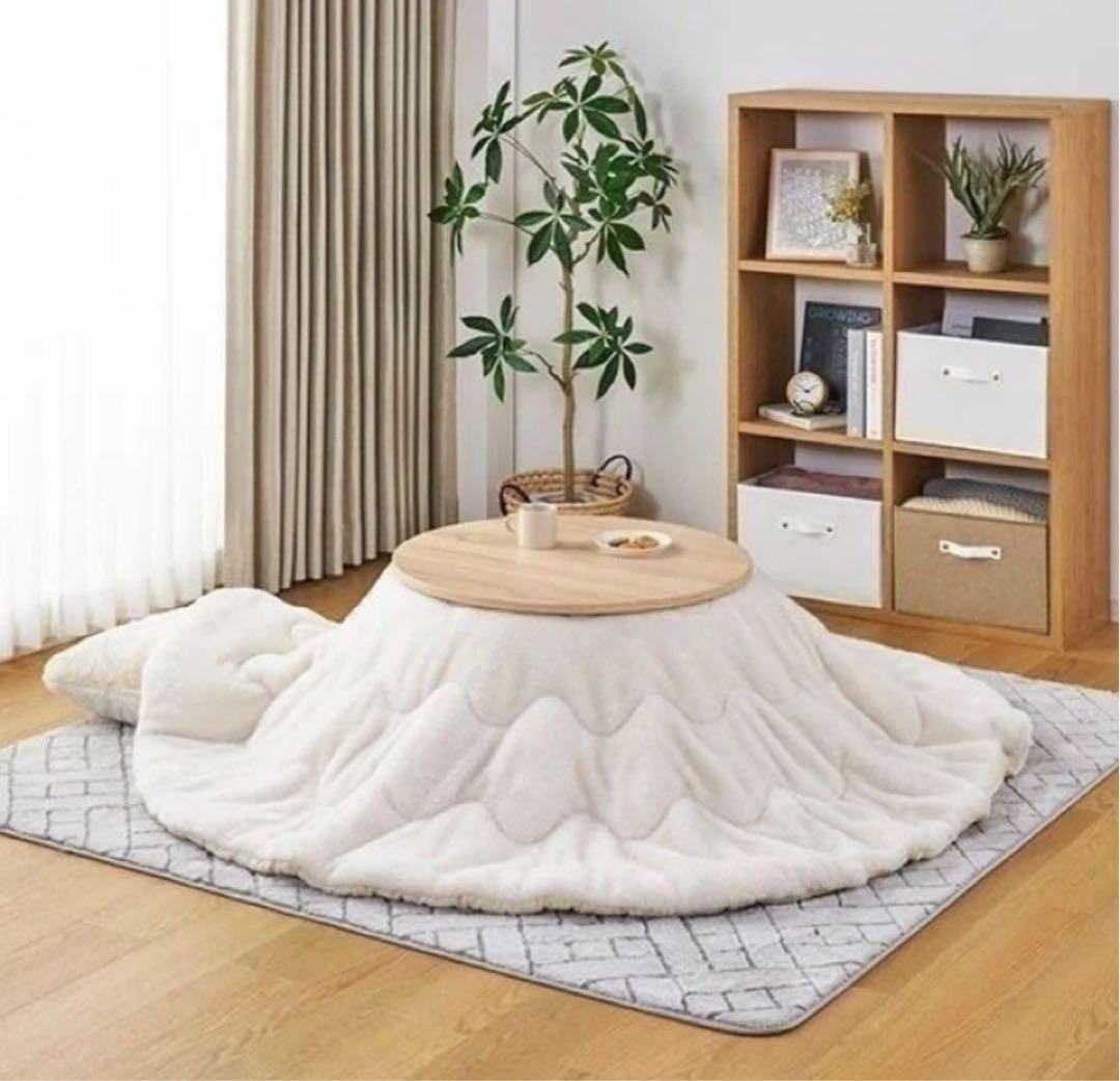 円形こたつ 70cm ナチュラル　ホームコーディ　イオン