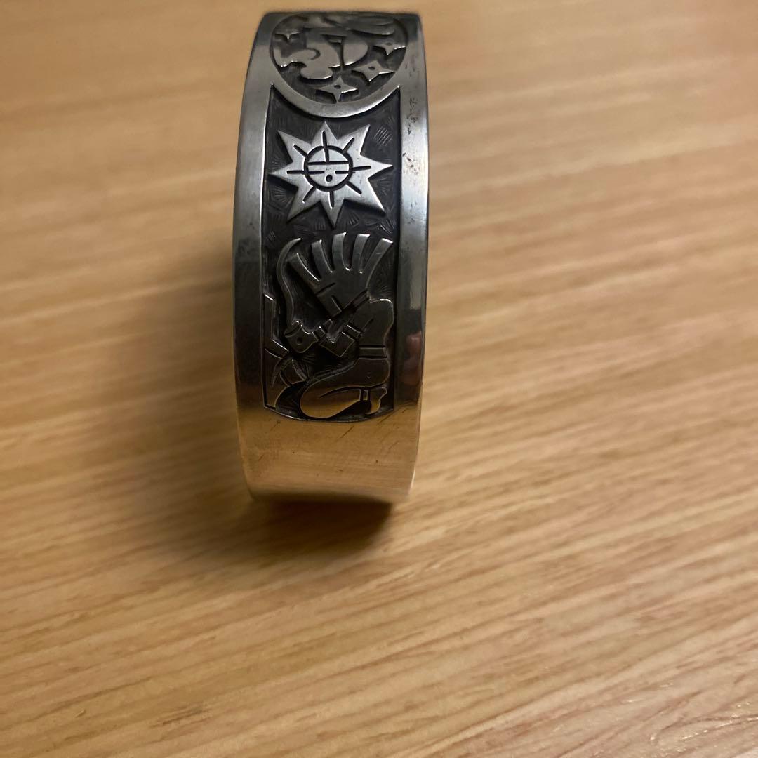 ホピ族　ベラタワホングバ　オーバーレイバングル