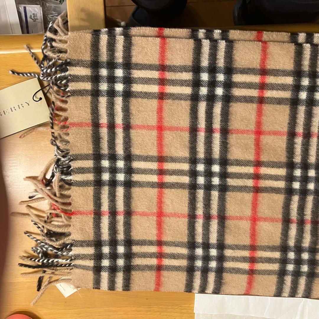 BURBERRY チェック柄カシミアマフラー