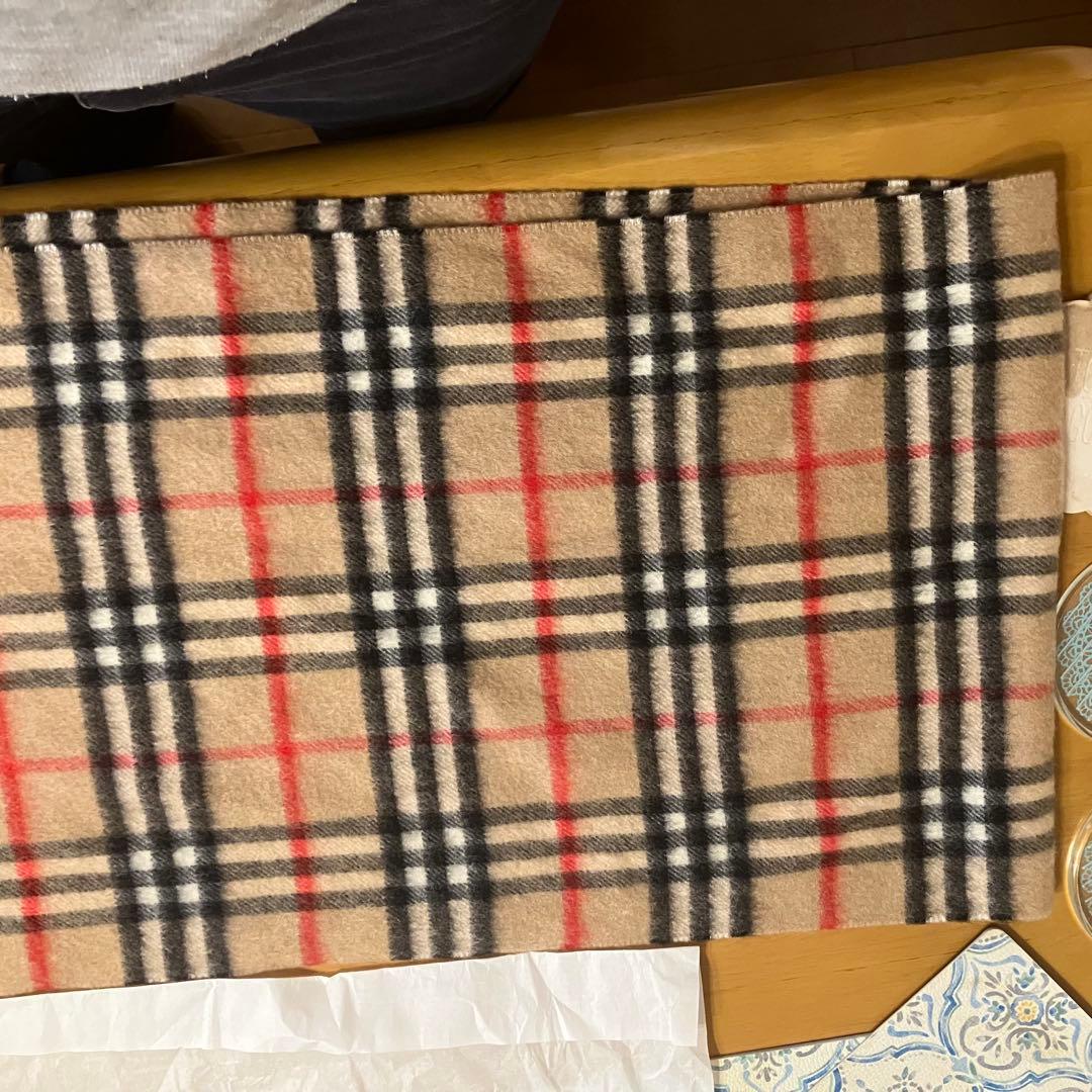 BURBERRY チェック柄カシミアマフラー