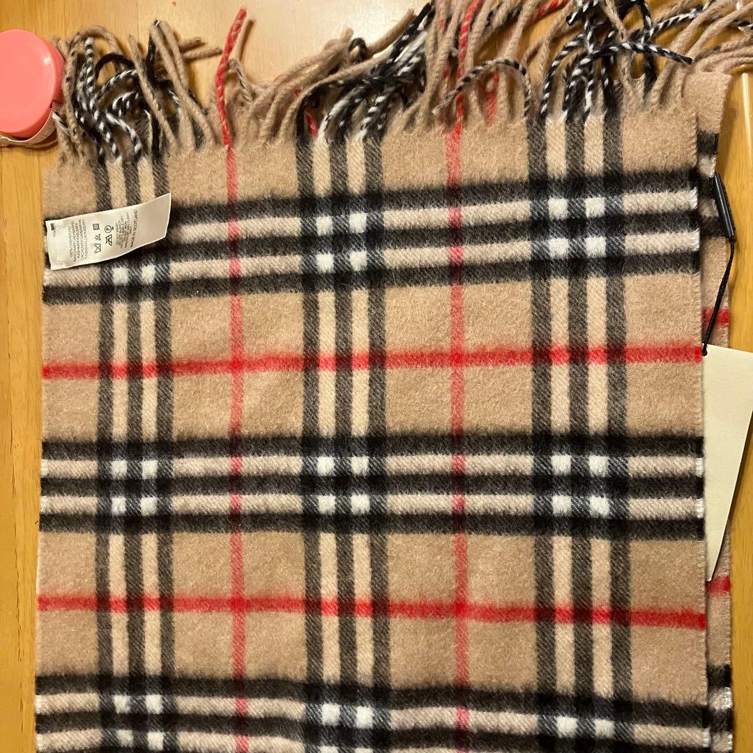 BURBERRY チェック柄カシミアマフラー