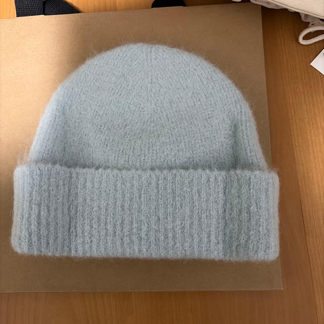 新品　ami paris ブルー アルパカAMI DE COEUR ビーニー