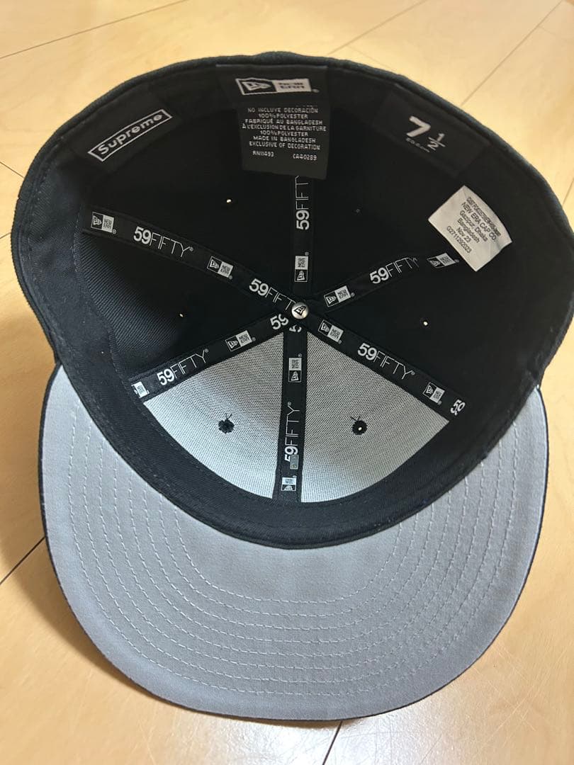 Supreme Sロゴ　ブラック　7 1/2