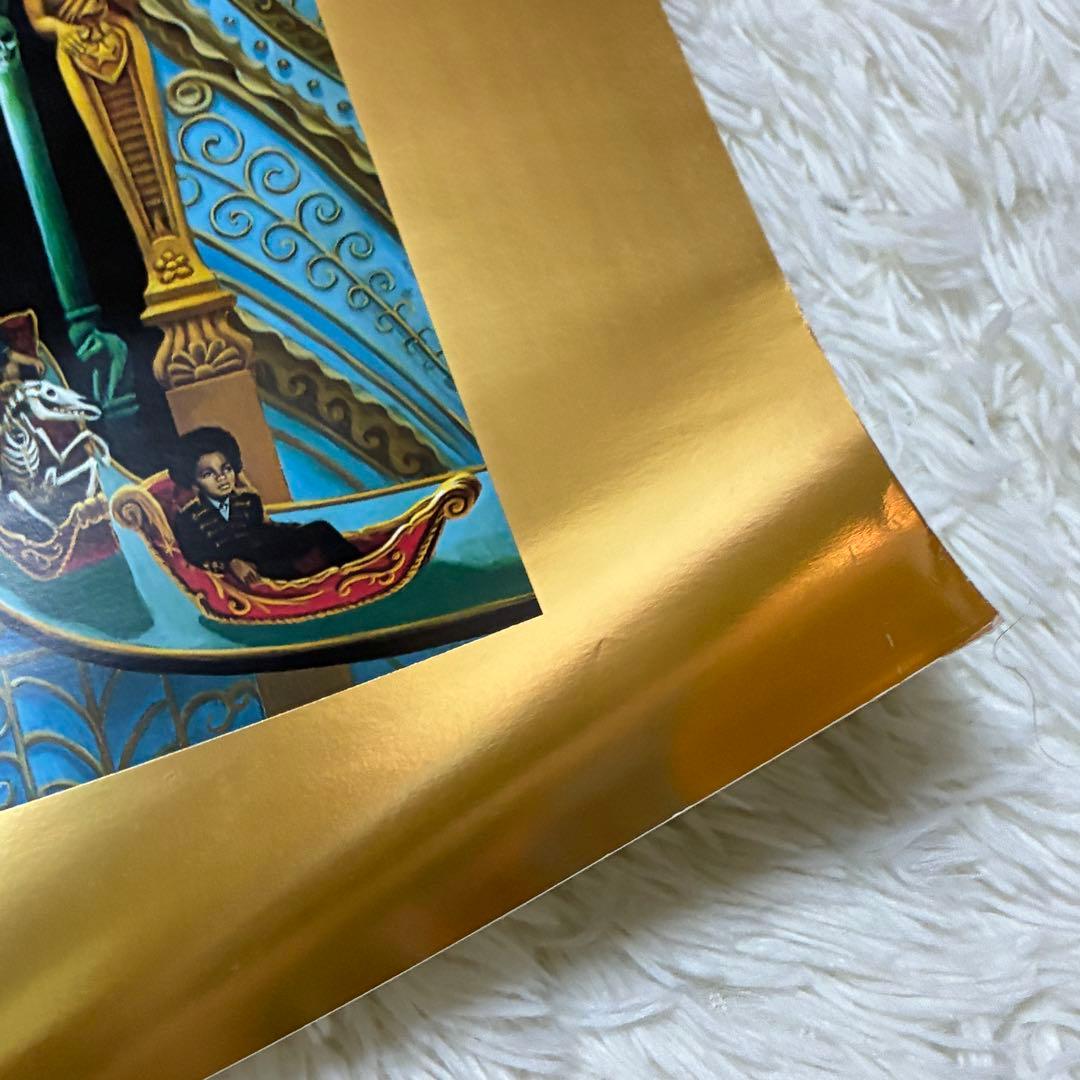 【希少】マイケルジャクソン　デンジャラス　サイン入りポスター　鑑定書付き