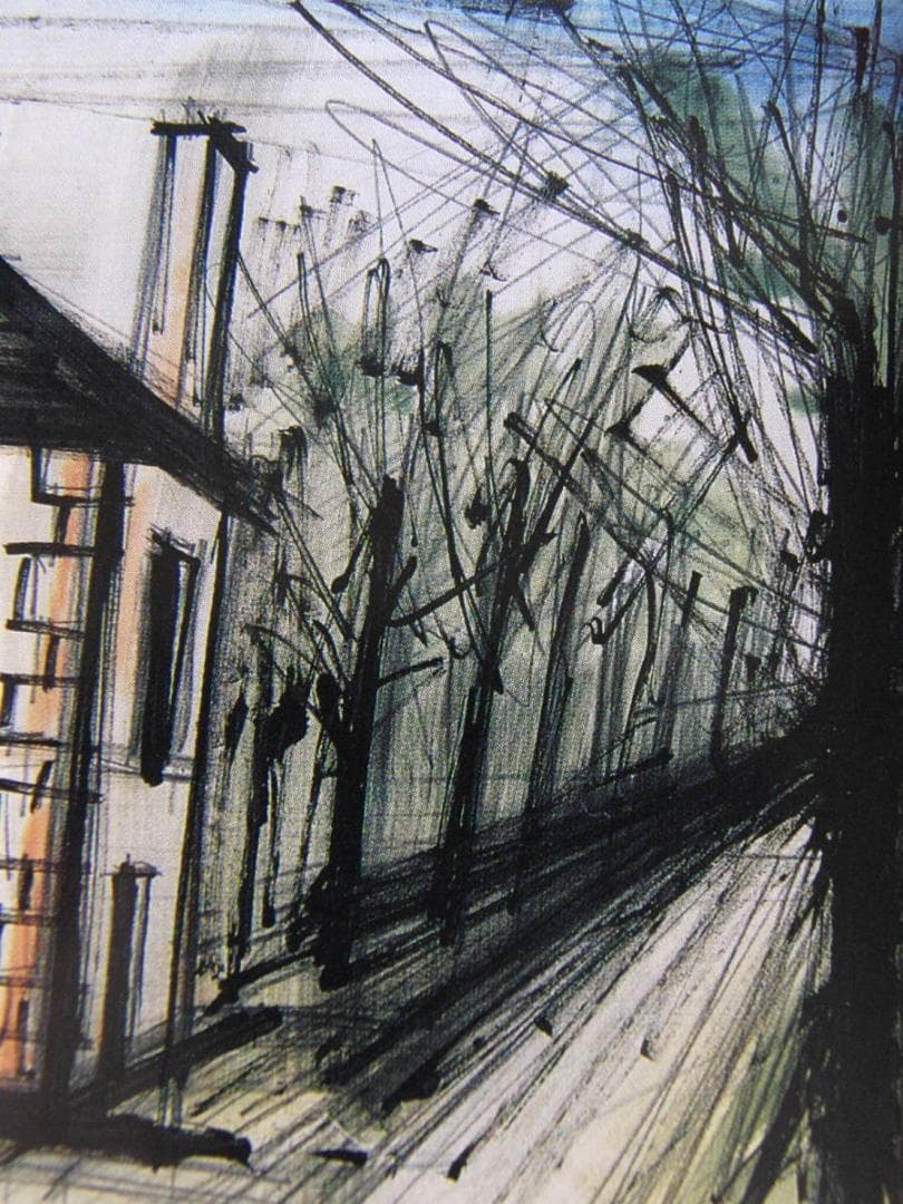 ベルナール・ビュッフェ、【オテル・ド・ギヤール】、希少な額装用画集より