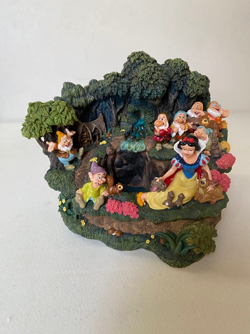 ディズニーストア　白雪姫　七人の小人 ジオラマ　置物　レア