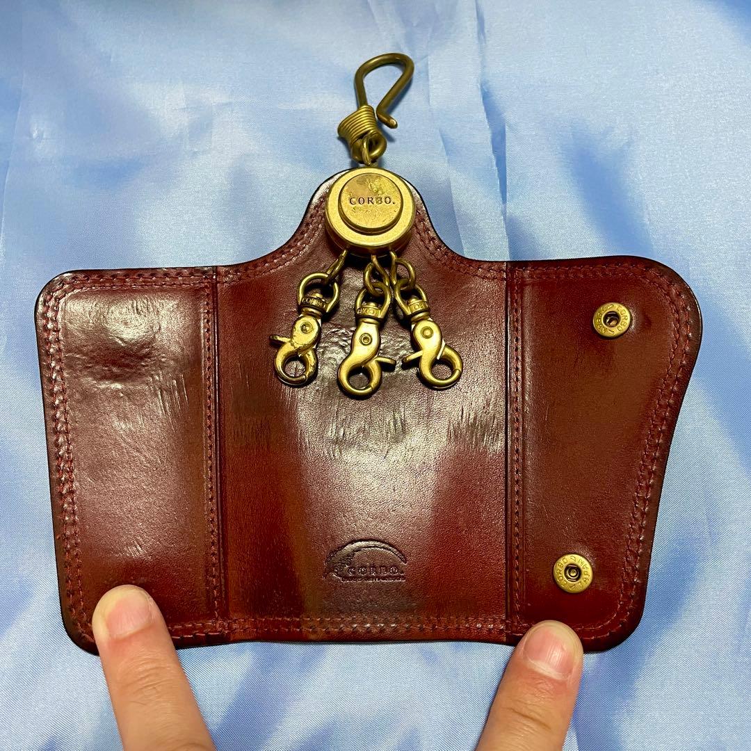 CORBOコルボ キーケース SLATE 8LC-9376 レディッシュブラウン