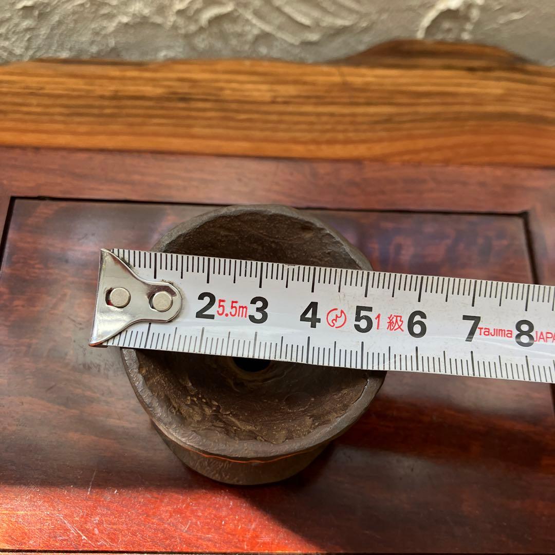 鉄　蓋置　末広　茶道具