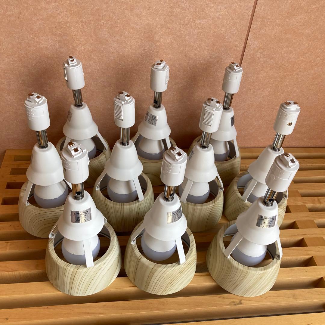 ダクトレール用 スポットライト10個セット　リモコン2個付