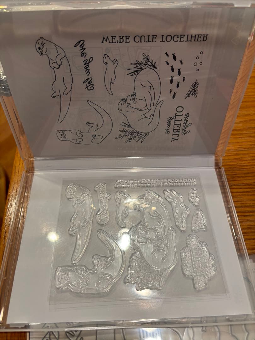 お値下♡未使用１点限定新作可愛いカワウソスタンピンアップ　スタンプ&ダイ　オター