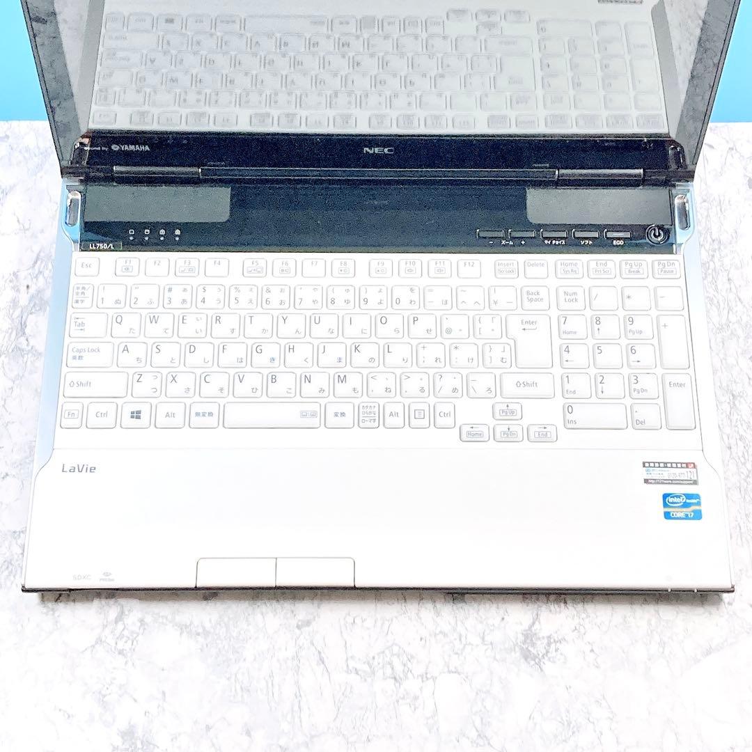 人気✨新品SSD/i7✨Win11✨ブルーレイ✨LAVIEホワイトノートパソコン