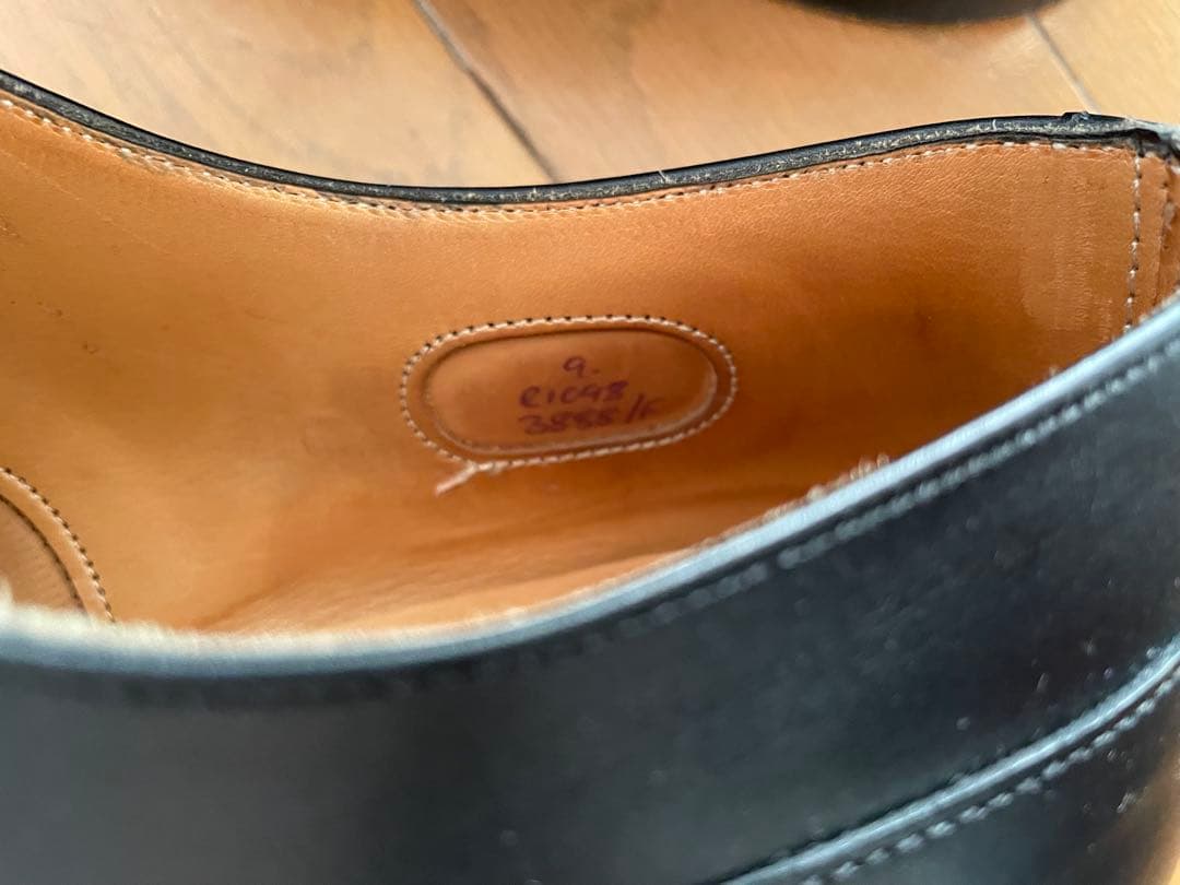 CHEANEY ブラックレザー ドレスシューズ