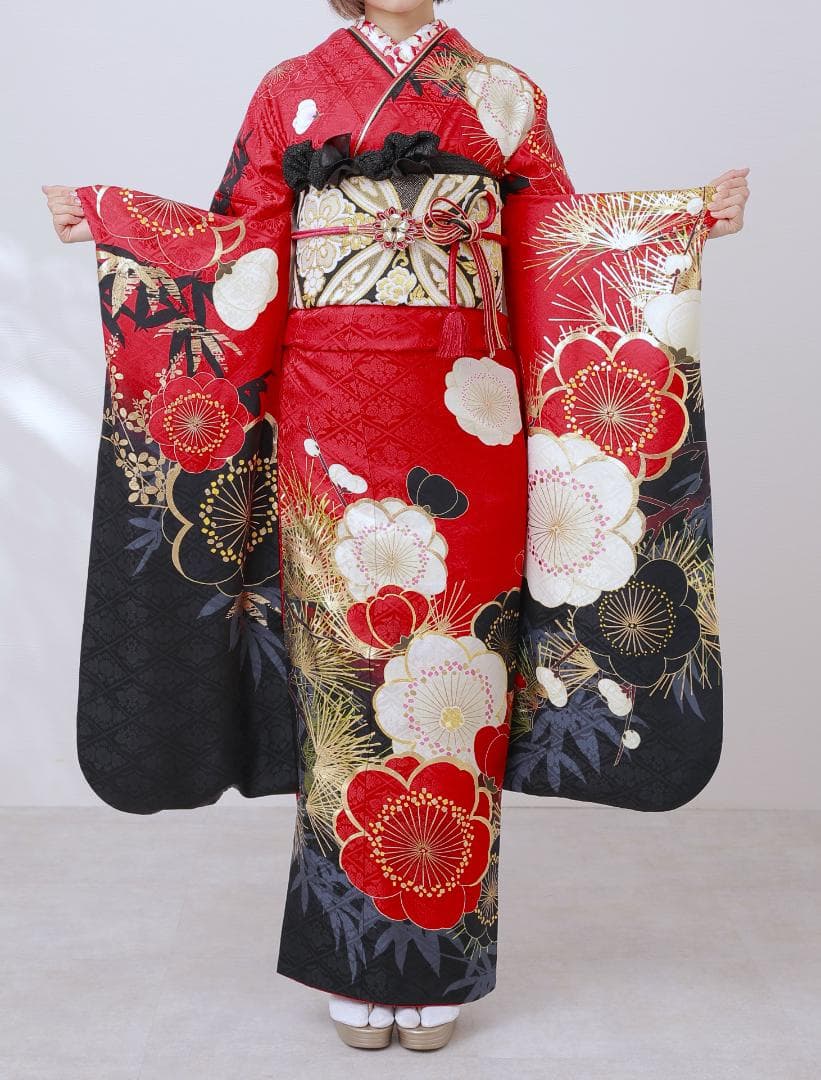 あっき　振袖9点フルセット【887】【155cm~165cmの方用】