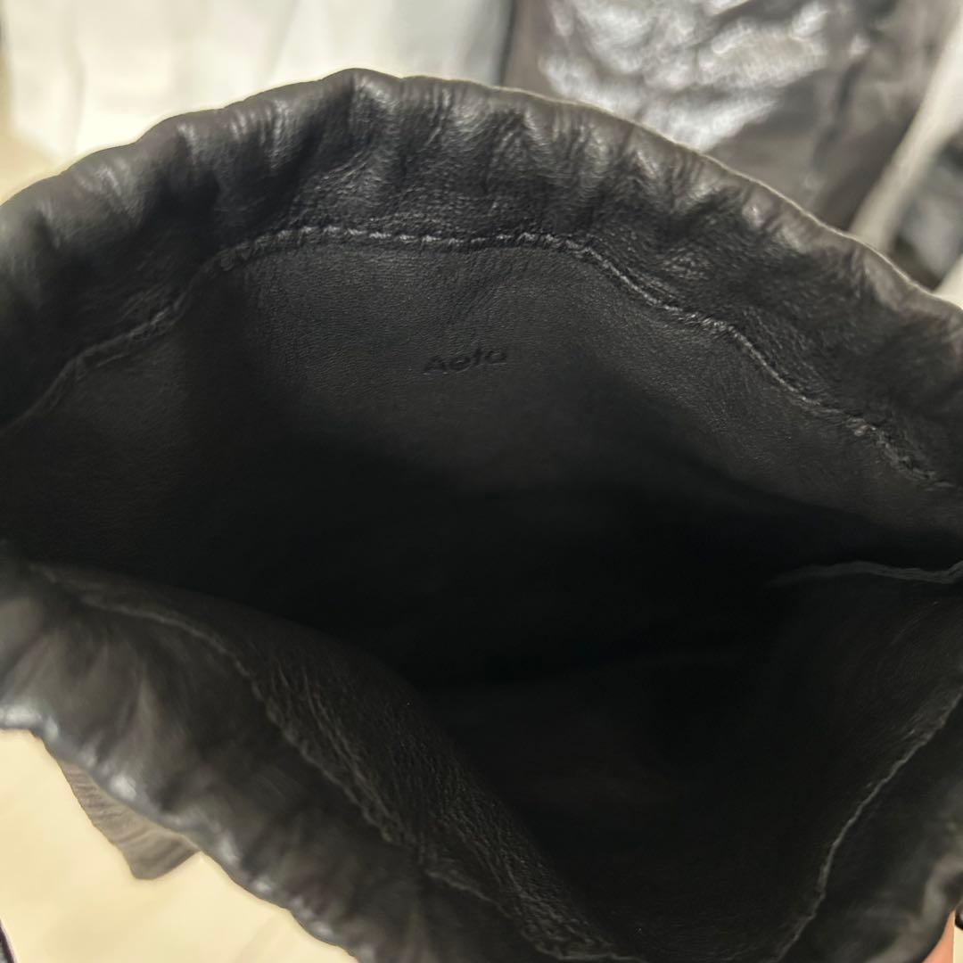 バッグ aeta Double Faced DRAWSTRING POUCH M