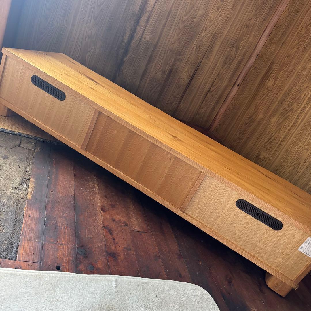 天然木目が美しい！大塚家具 起立￼木工 ドリフトオーク　テレビボード 165