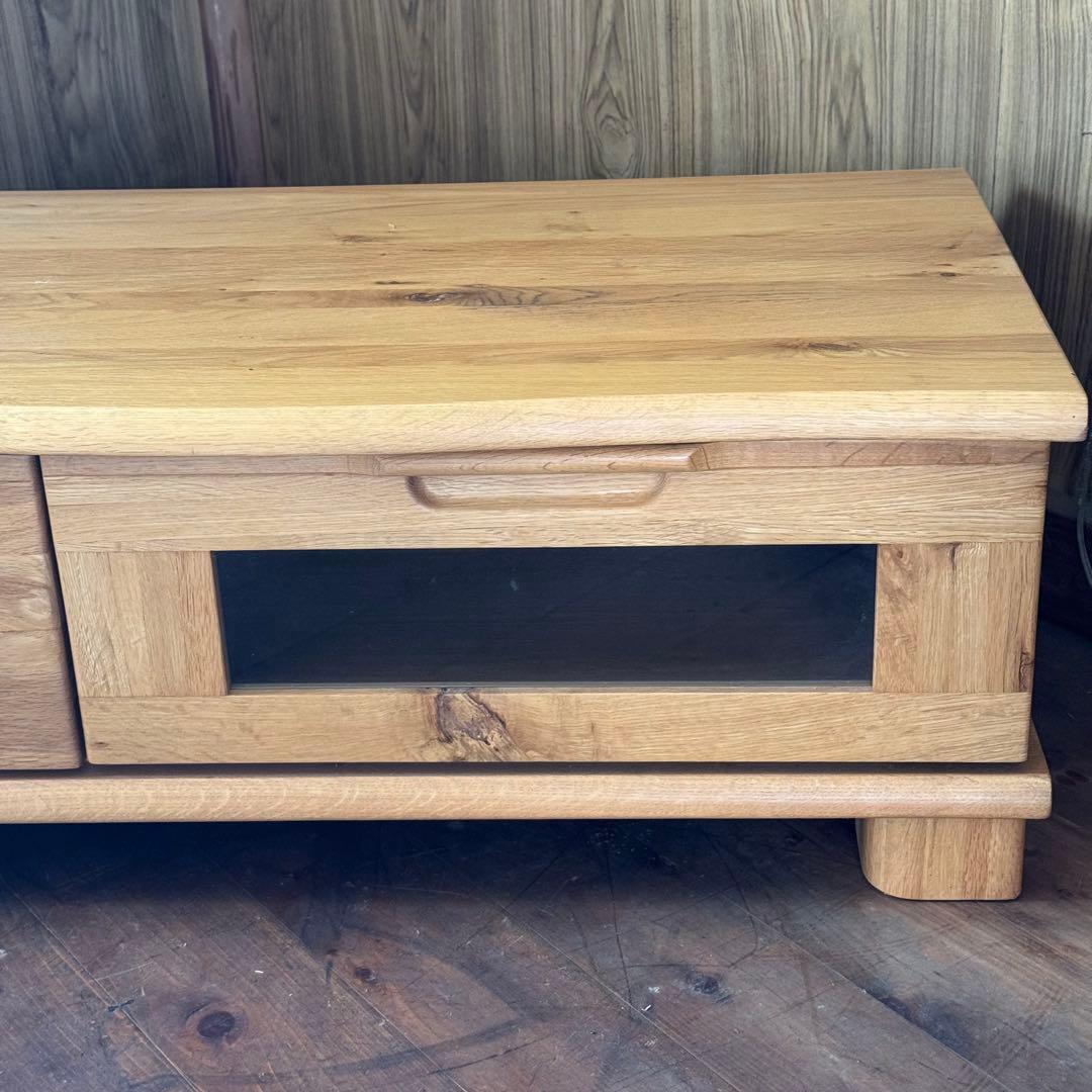 天然木目が美しい！大塚家具 起立￼木工 ドリフトオーク　テレビボード 165