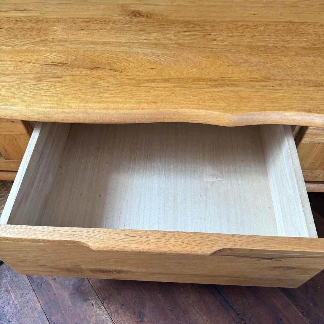 天然木目が美しい！大塚家具 起立￼木工 ドリフトオーク　テレビボード 165