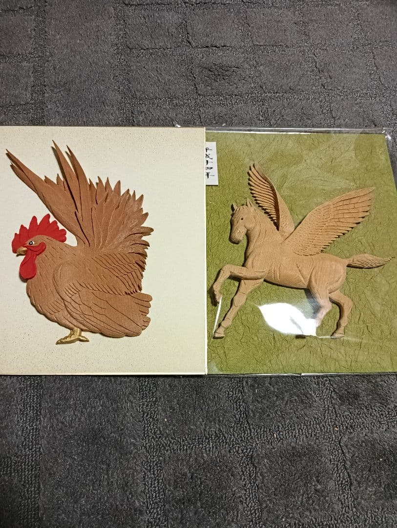 値下げ依頼　　芸術作品！！木彫り手作り　12 干支 展示作品集