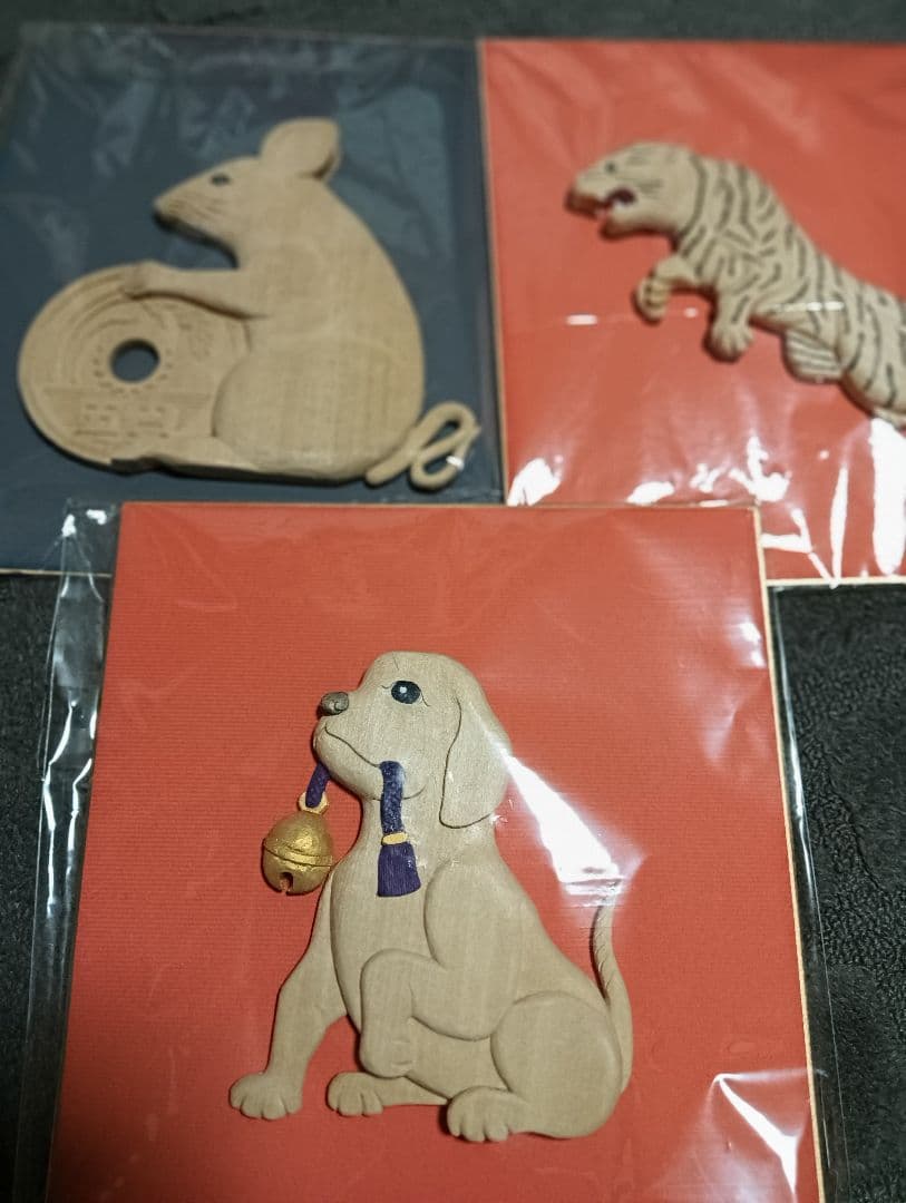 値下げ依頼　　芸術作品！！木彫り手作り　12 干支 展示作品集