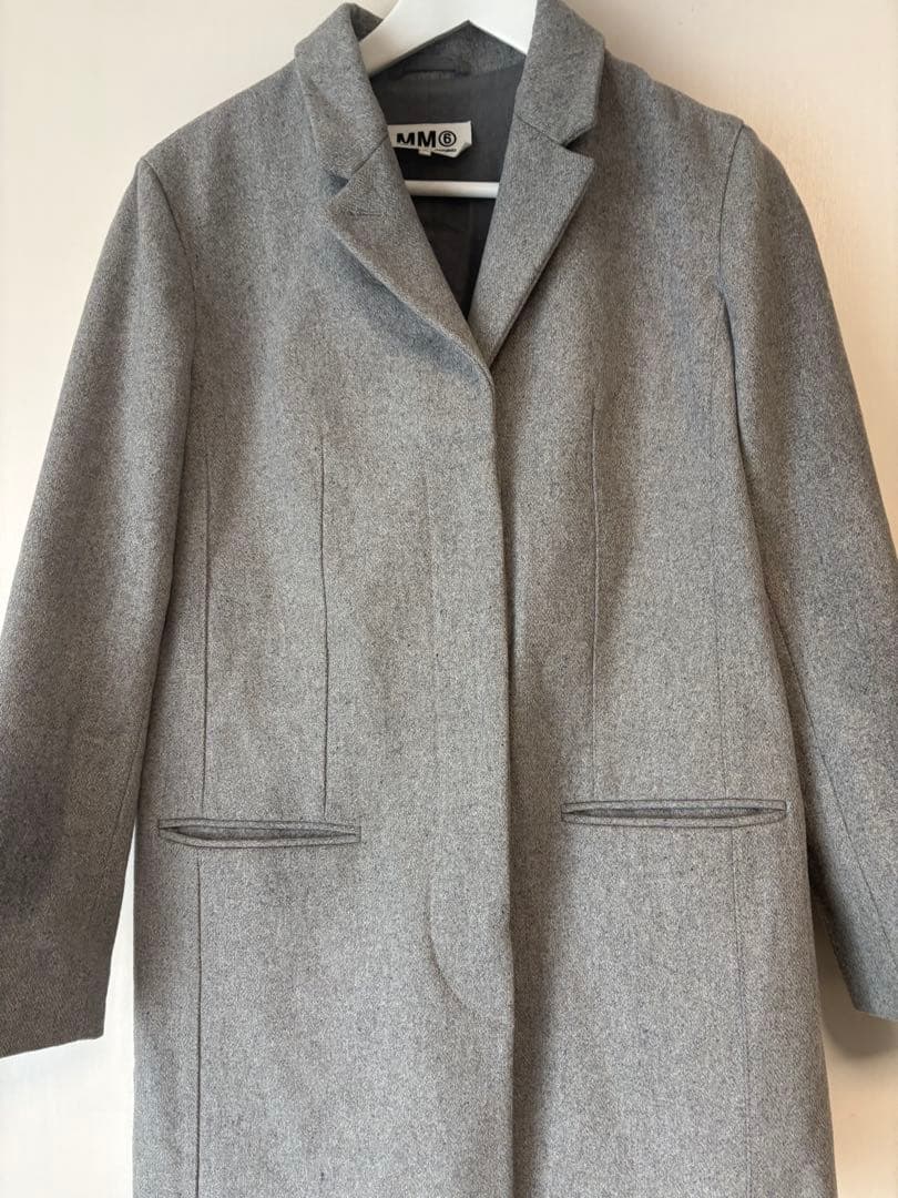 MM6 Maison Margiela グレー チェスターコート