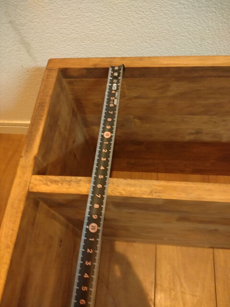 木製　ハンドメイド　オーダー　コの字　シェルフ　水槽台　テレビ台　アクアラック