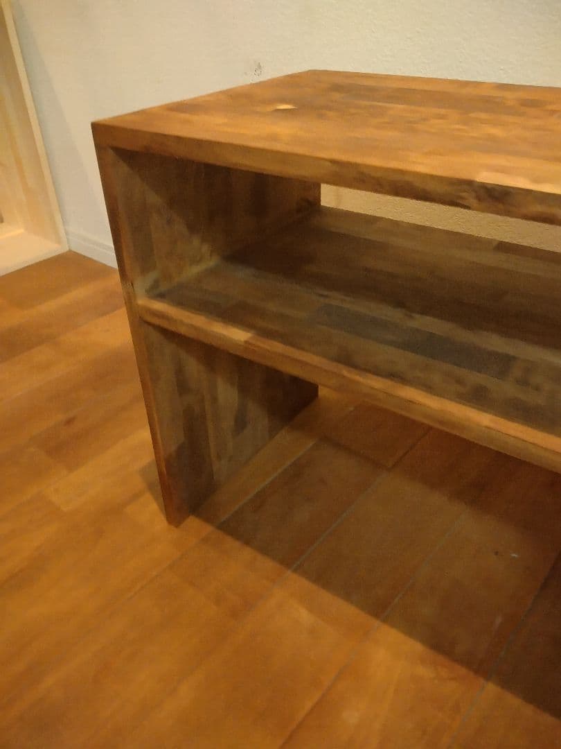 木製　ハンドメイド　オーダー　コの字　シェルフ　水槽台　テレビ台　アクアラック