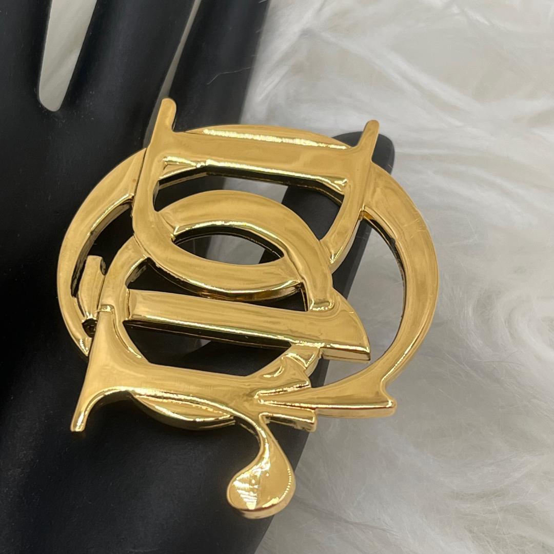 未使用級✨Christian Dior ディオール　ブローチ 　ゴールド