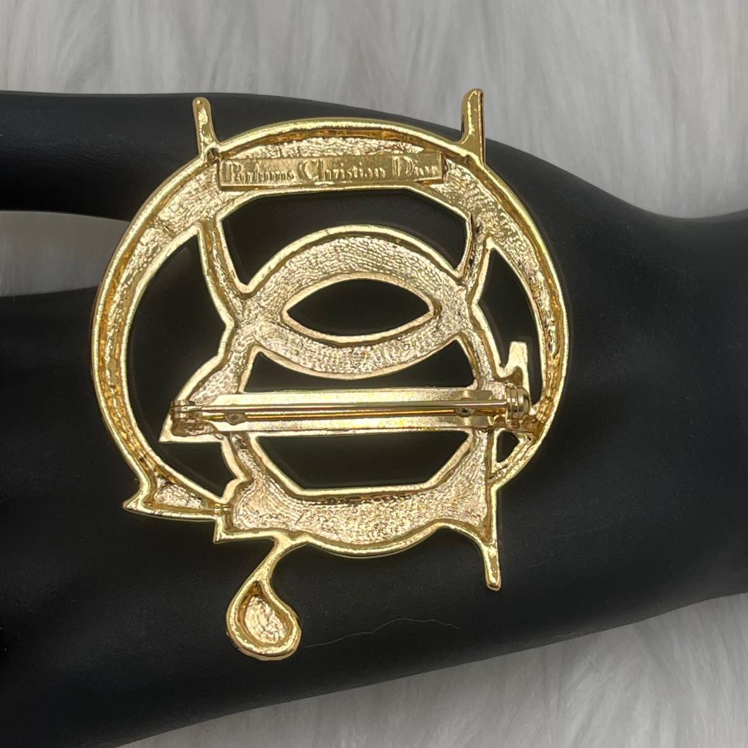 未使用級✨Christian Dior ディオール　ブローチ 　ゴールド
