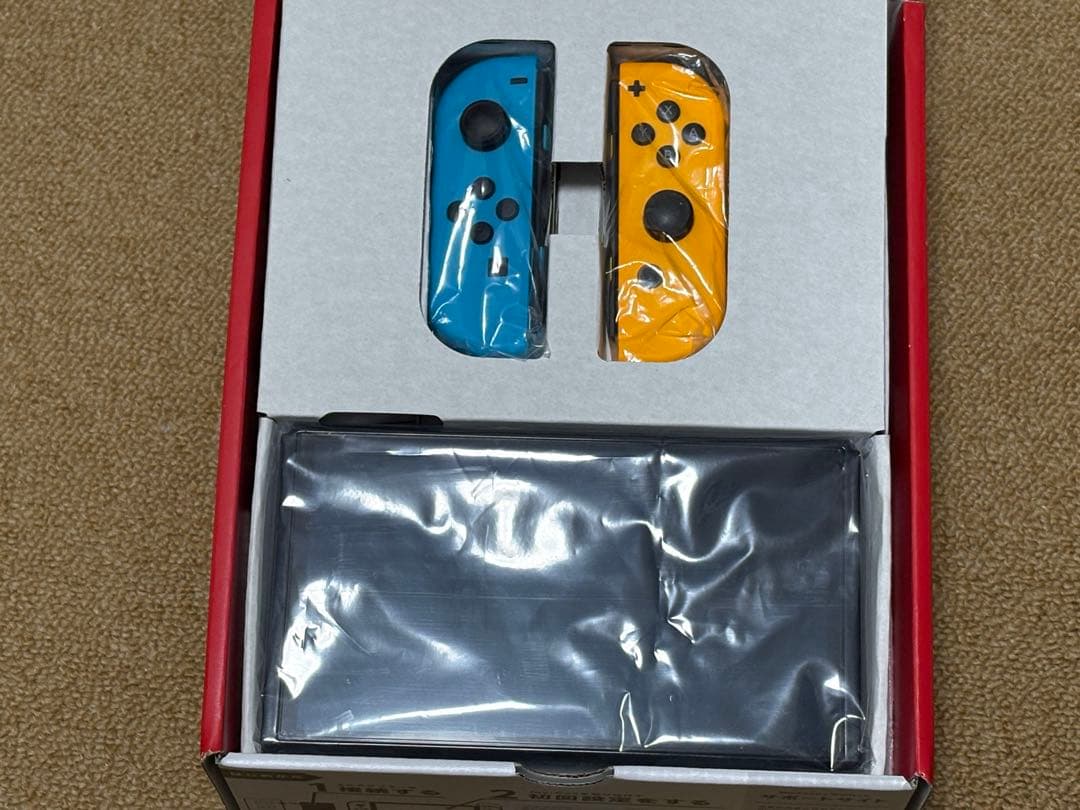 Nintendo Switch 有機ELモデル本体 青・オレンジ ジョイコン付き