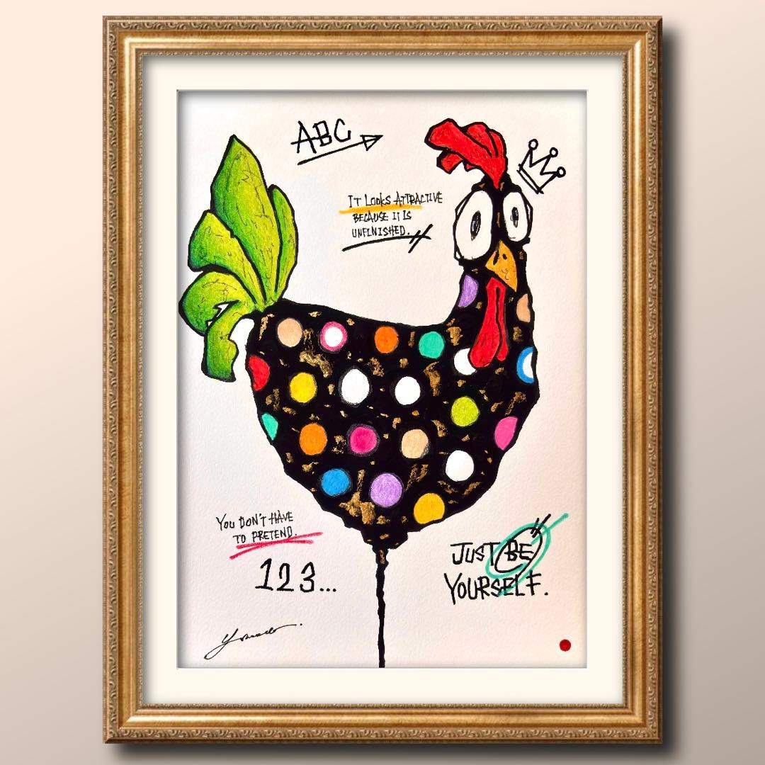 k*i様 「 偽らない美しさ 」｜絵画 原画 抽象画 絵 動物画 ドローイング