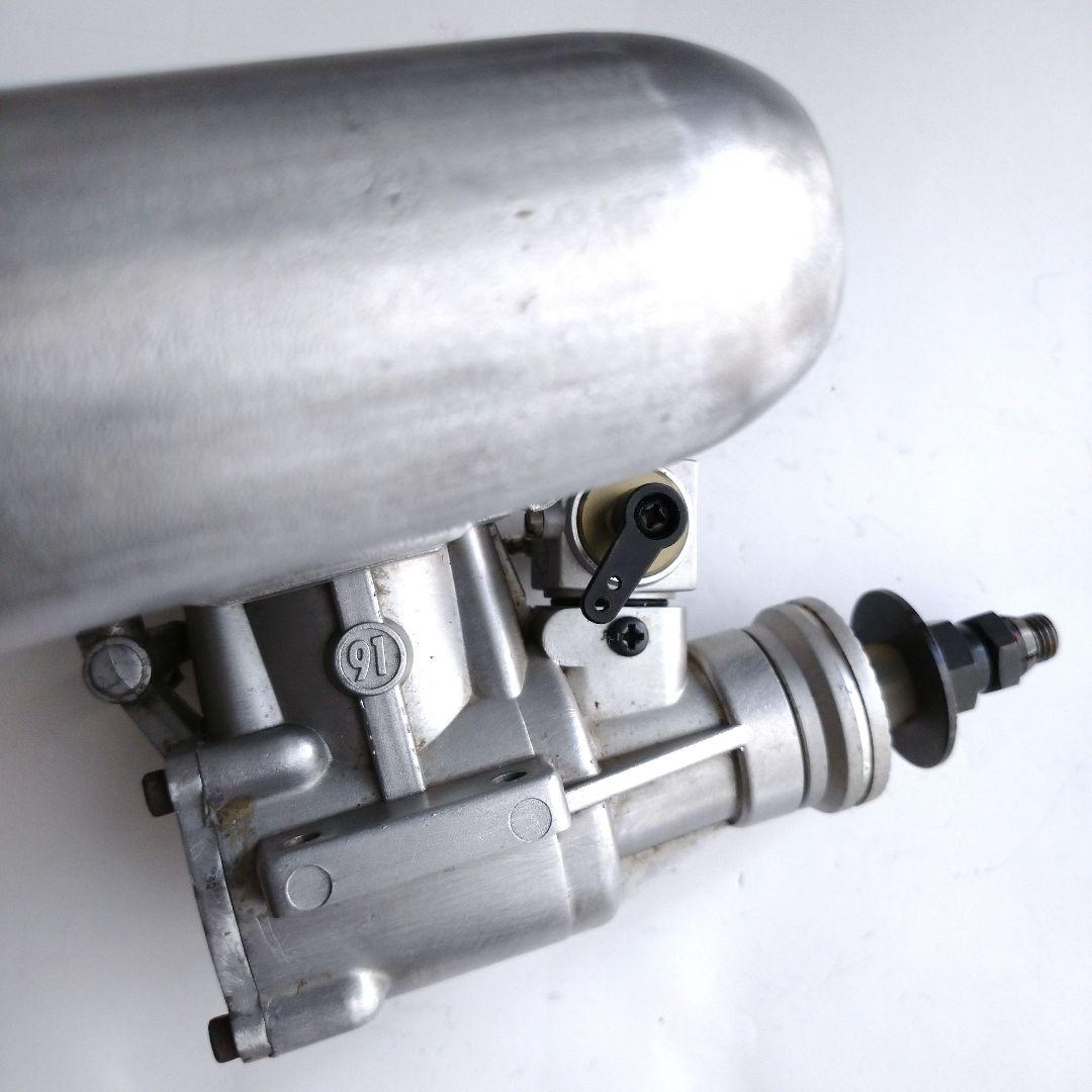 ラジコン飛行機 エンジン OS MAX FX 91 マフラー付き