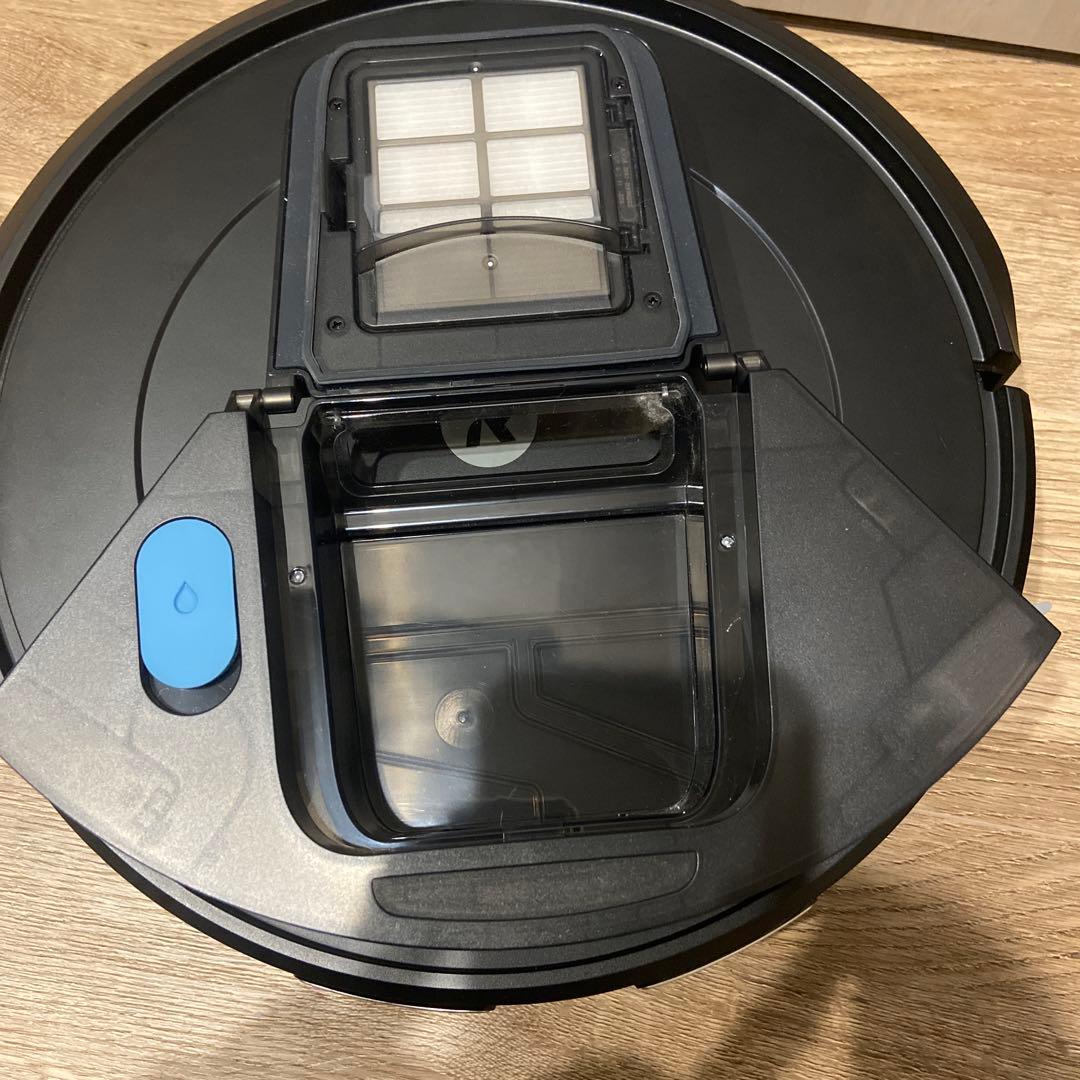 ロボット掃除機本体 黒 自動充電ドック付き