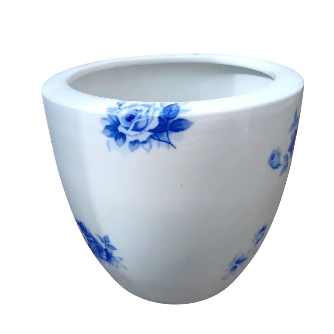 オールドノリタケ　火鉢　ブルーローズ　②