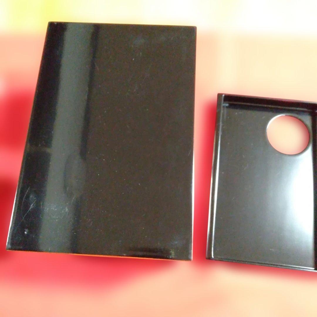 扇面蒔絵入り　利休茶箱