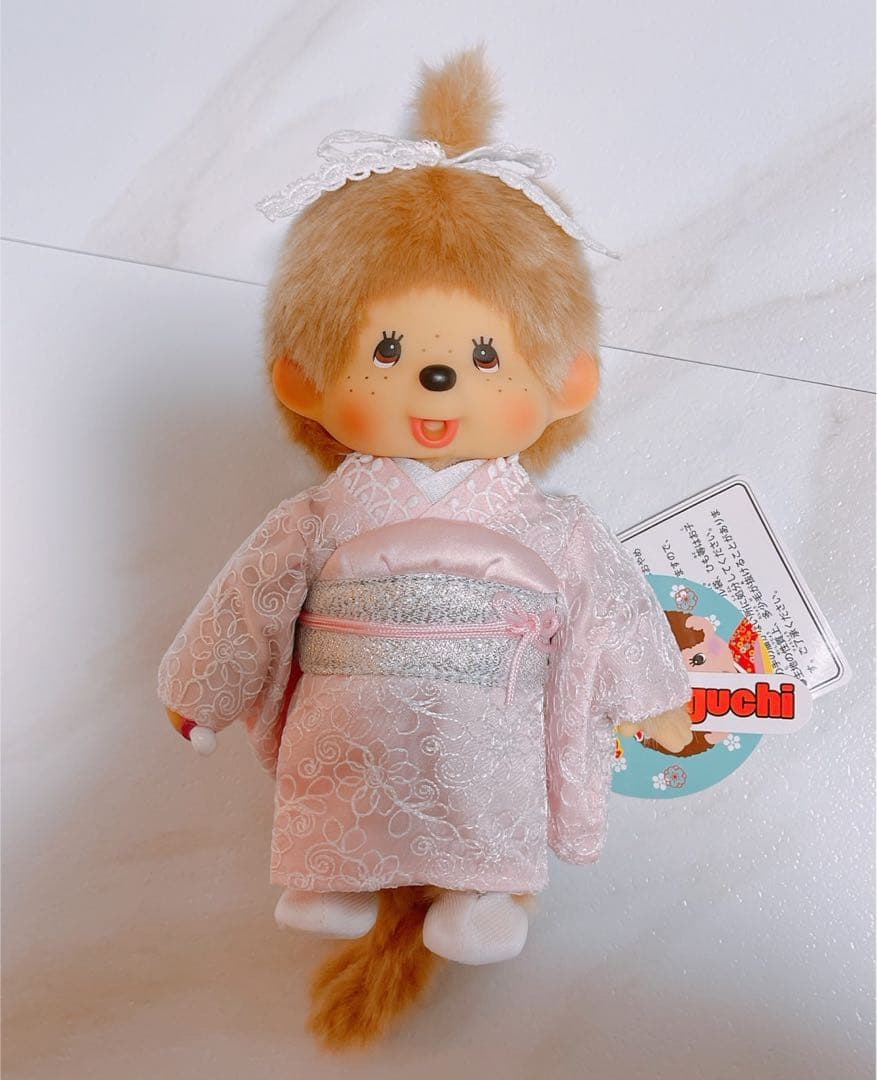 モンチッチ　久月　お着物　女の子　ミルクティブラウン　ラスト1品