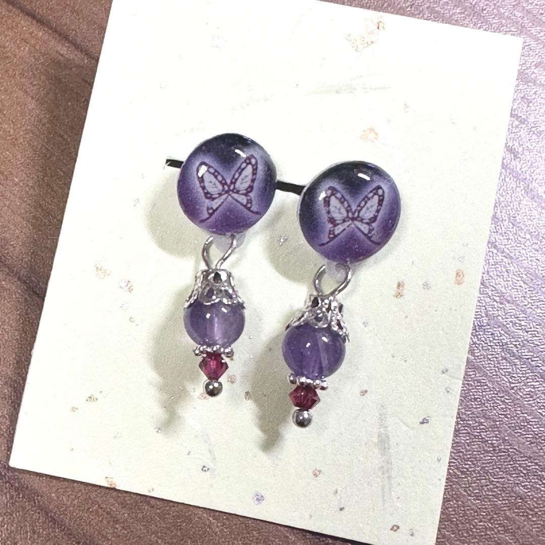 和風ピアス　とまとメガネ