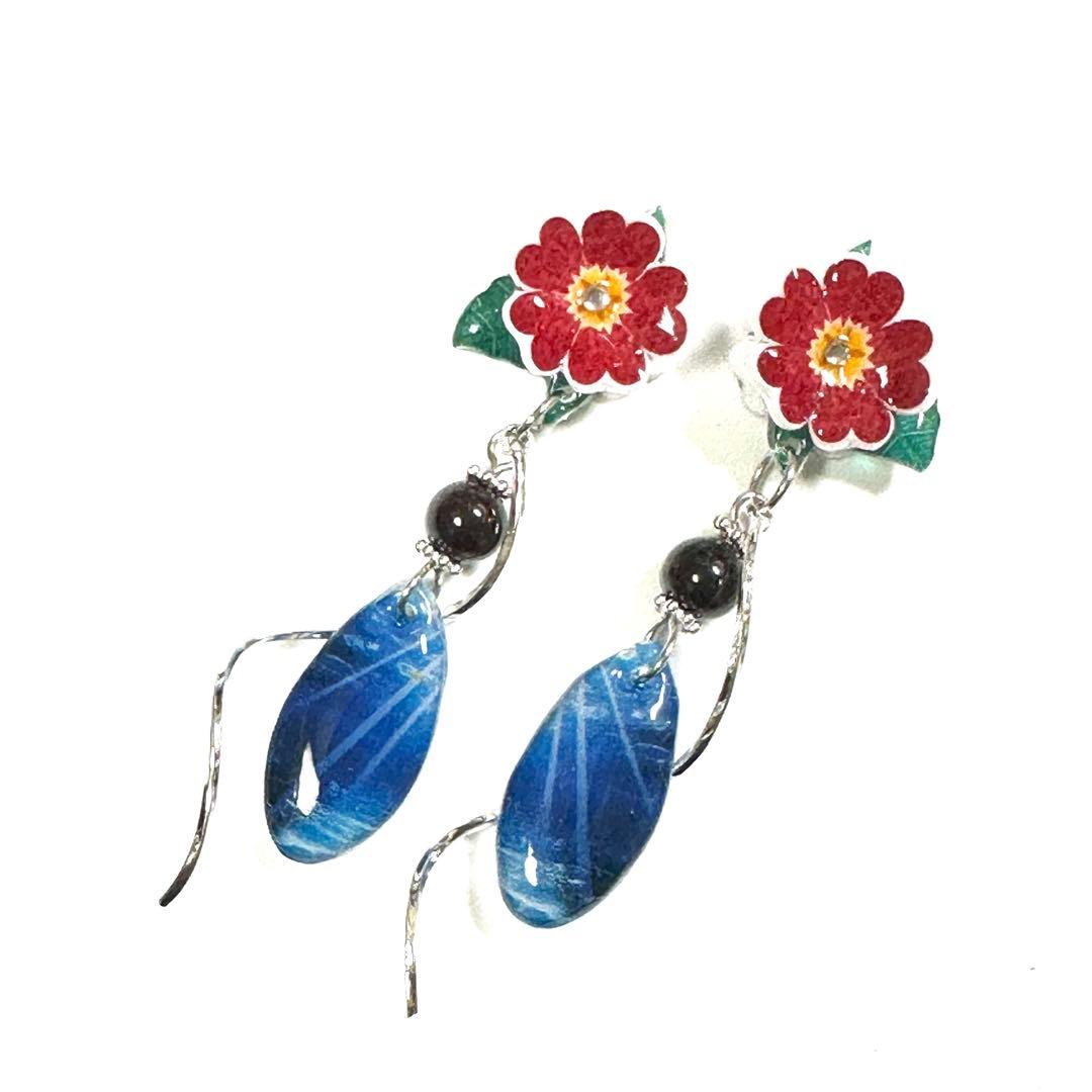 和風ピアス　とまとメガネ